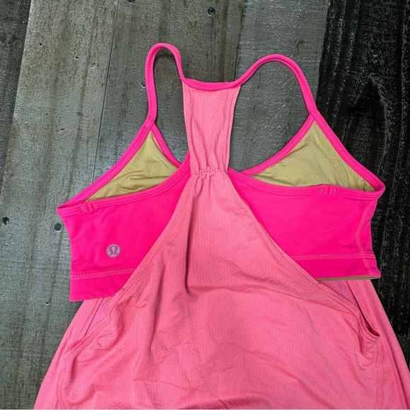 Lululemon Athletica Vibrant Pink No Limits Tank Top size 6 - Picture 5 of 8